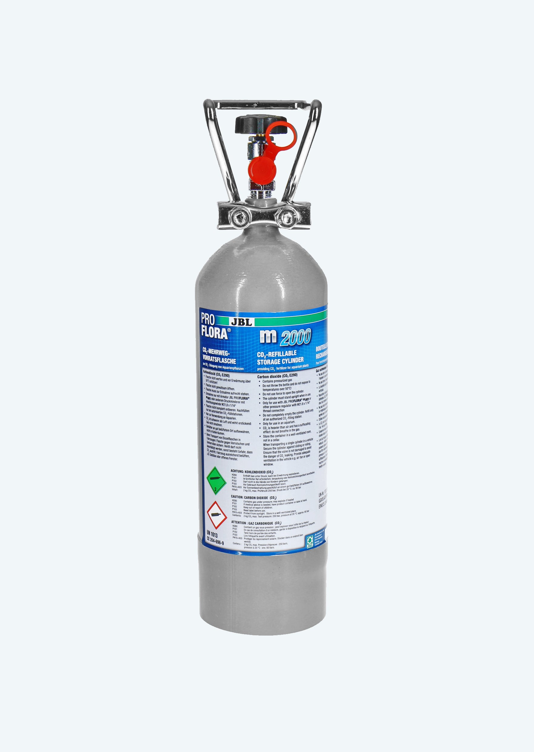 JBL ProFlora CO2 Cylinder 2000 M - Bouteille CO2 rechargeable - 2 kg